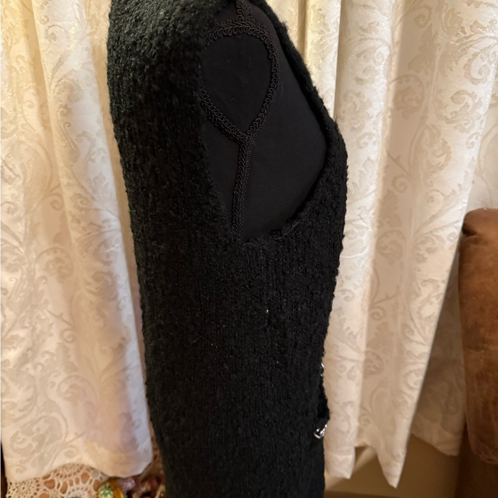 Custo Barcelona Black Vest with Silver Chain - Picture 2 of 7